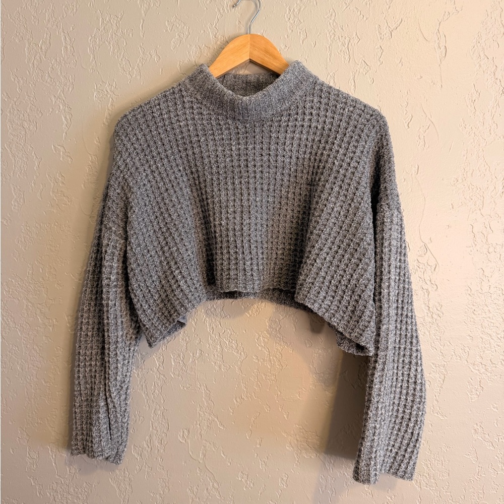 Forever 21 Heather Gray Textured Sweater